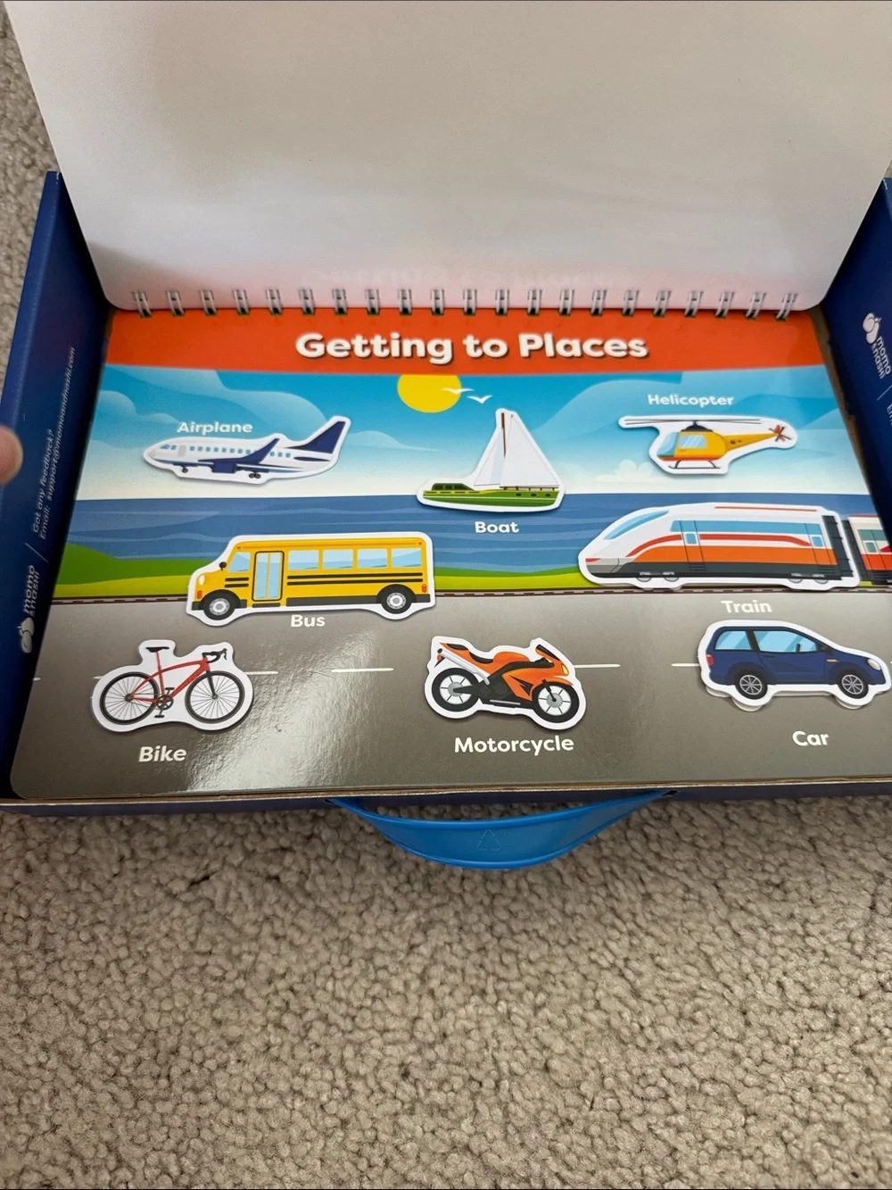 Busy Book Montessori Method Activity Book for Kids - Blue